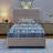 Twin Size Kids Upholstered Bed With Oversized Rabbit Ear Headboard, LED Light & 4 Storage Drawers, Boucle Fabric-775524565-775524584