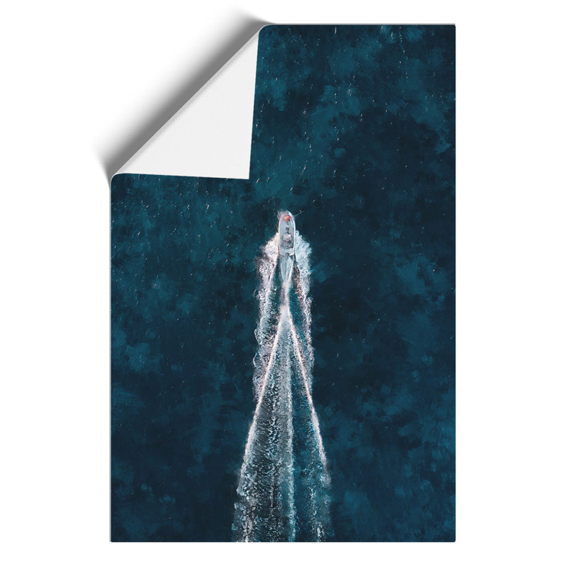 Powered Boat In Sweden - No Frame Print, 30cm H x 21cm W x 0.1cm D