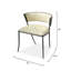 Chaise d'appoint en cuir fleur 23 po Nevado