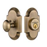 Nostalgic Warehouse Cottage Plate Single Cylinder Deadbolt