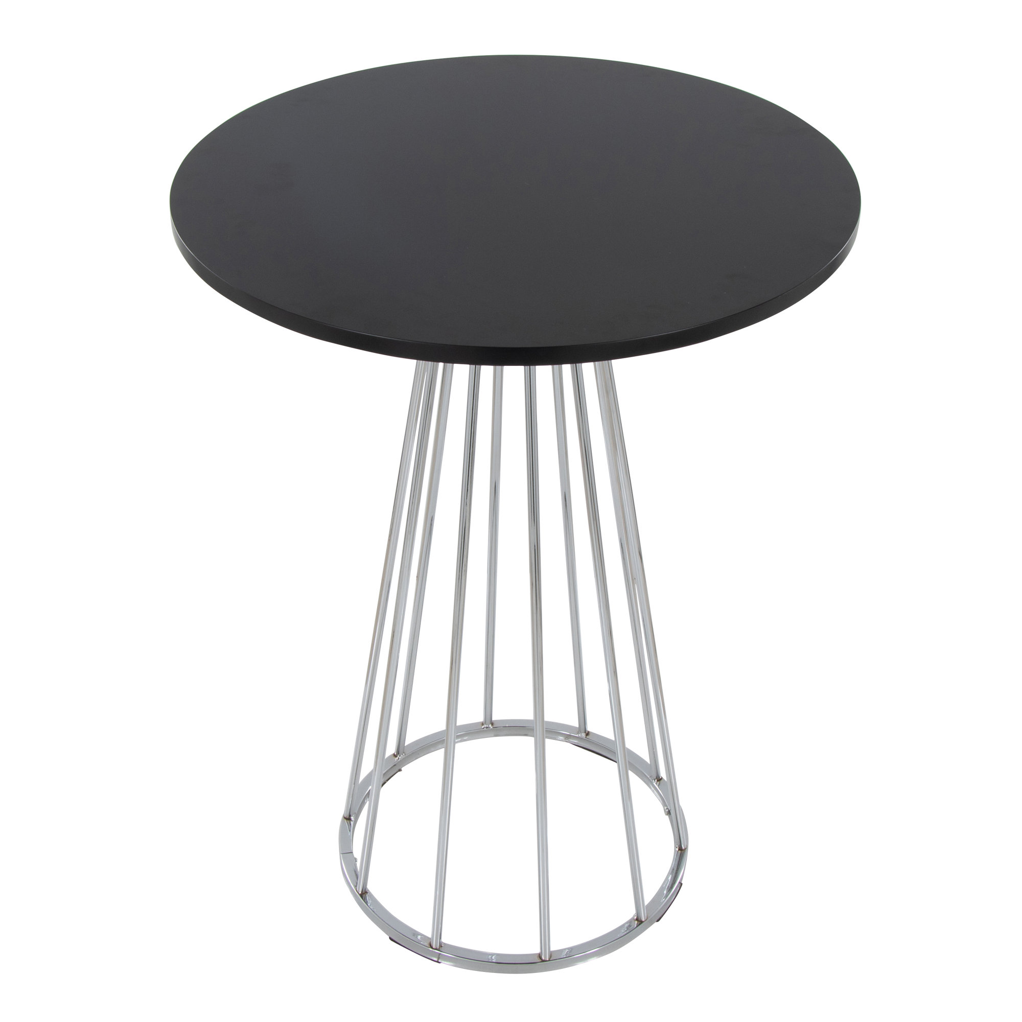Canary Cosmo Counter Table, 36", Black, Chrome