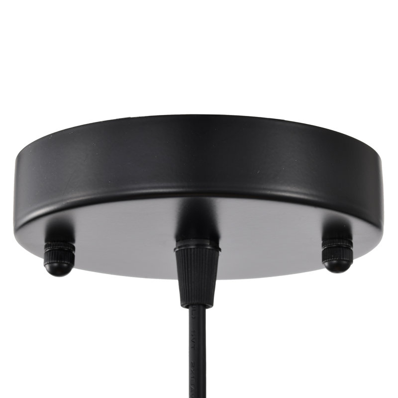 Luminaire suspendu noir à 1 lumière Ates