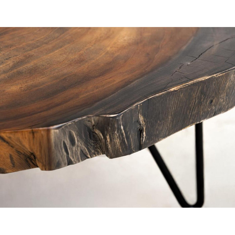 Parota Epoxy Live Edge Cocktail Table