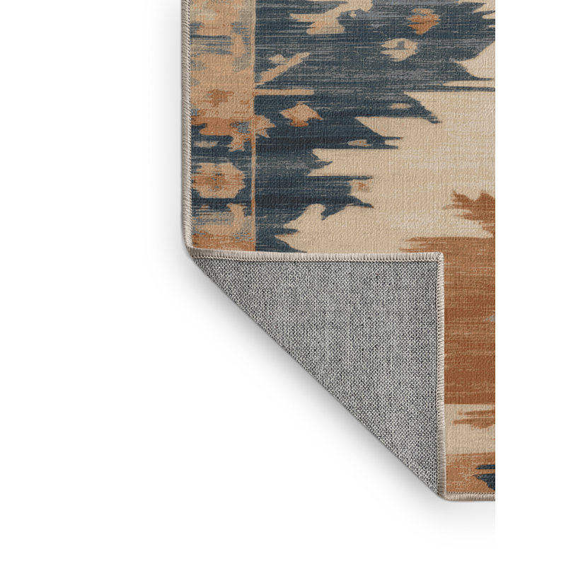 Tapis beige surteint lavable à la machine, Rectangle 2 pi x 3 pi