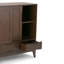 Ensemble de 2 grandes armoires de rangement avec portes et 3 tiroirs Harper SOLID HARDWOOD-110223405