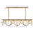 Nala Eight-Light Linear Chandelier w/ Multi-Faceted Optic Crystal Glass-84742415