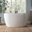 51'' Acrylic Freestanding Tub Deep Soaking Acrylic Japanese Bathtub with Overflow Drain