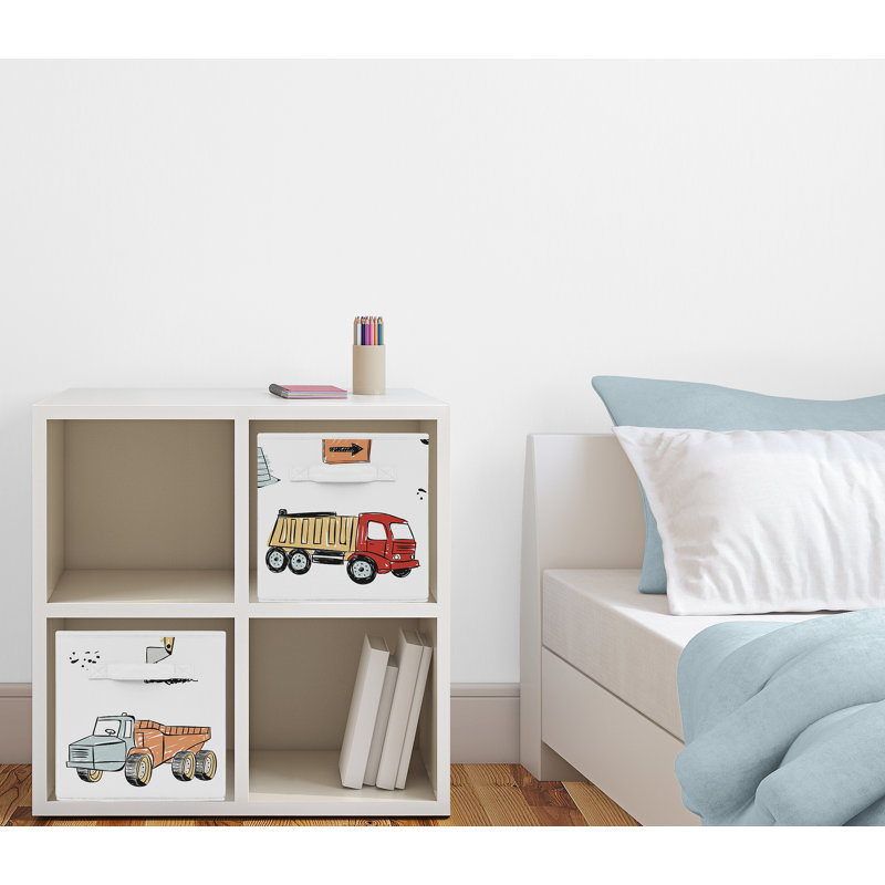 Construction Truck Storage Fabric Bin Set