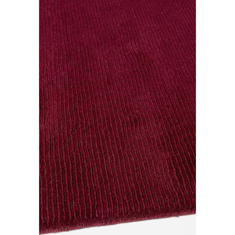Farrow & Ball Cut & Loop Stripe Keepers Red Area Rug, Rectangle 10' x 14'