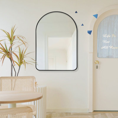 Alessandrina Metal Flat Wall Mirror