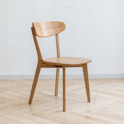Solid Wood Dining Seat - Imported Grade Oak, Comfortable, 18.24"X19.12"X31.55", Easy To Clean Finish 100% Natural Oak Chair Smooth Surface And Maintain