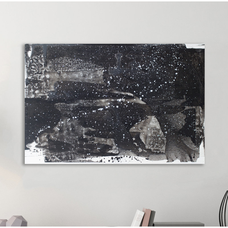 Starry Night 1 Piece Wrapped Canvas Painting, 25 cm H x 38 cm W
