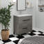 Ensemble de meuble-lavabo autoportant avec comptoir en céramique 28 po Sherlonda
