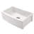 33" L x 21" W White Ceramic Farmhouse Kitchen Sink with Sink Grid and Basket Strainer