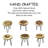 Adish Solid Wood Top End Table