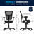 Siyer Mid-Back Mesh Ergonomic Office Chair with Adjustable Arms-796339959-767103196