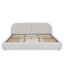 Structure de lit tapissier de style minimaliste moderne - Tissu de fil circulaire-2009258500