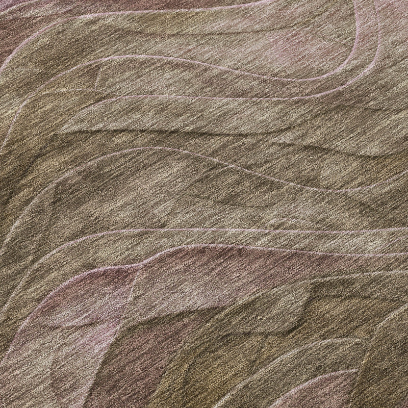 Tapis taupe Cinead ACN1700 intérieur / extérieur lavable à la machine, Rectangle 10 pi x 14 pi
