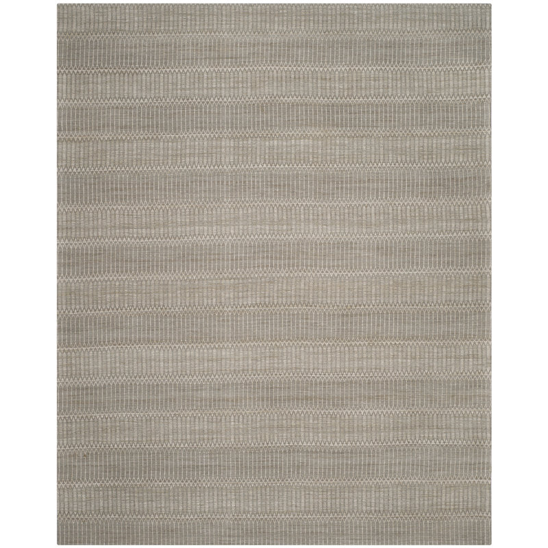 Tapis tissé à la main à motif géométrique chameau / gris Amritpal, Rectangle 6 pi x 9 pi