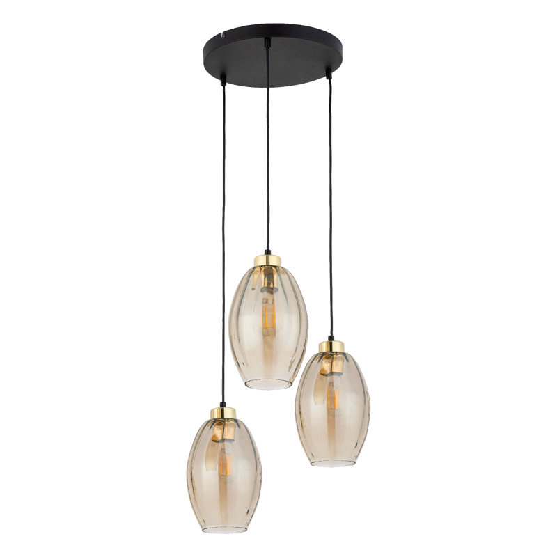 Kaiya 3 - Light Stainless Steel Cluster Pendant