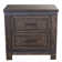 Lecco 2 Drawer Nightstand - Brown w/ Saw Cuts