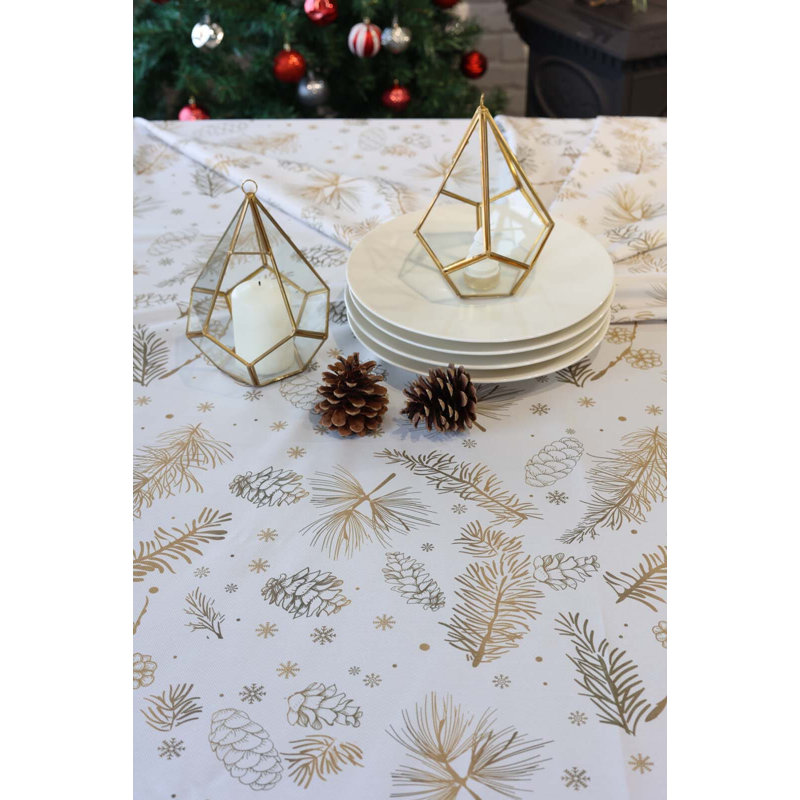 Christmas Forest Tablecloth, 102" L x 63" W