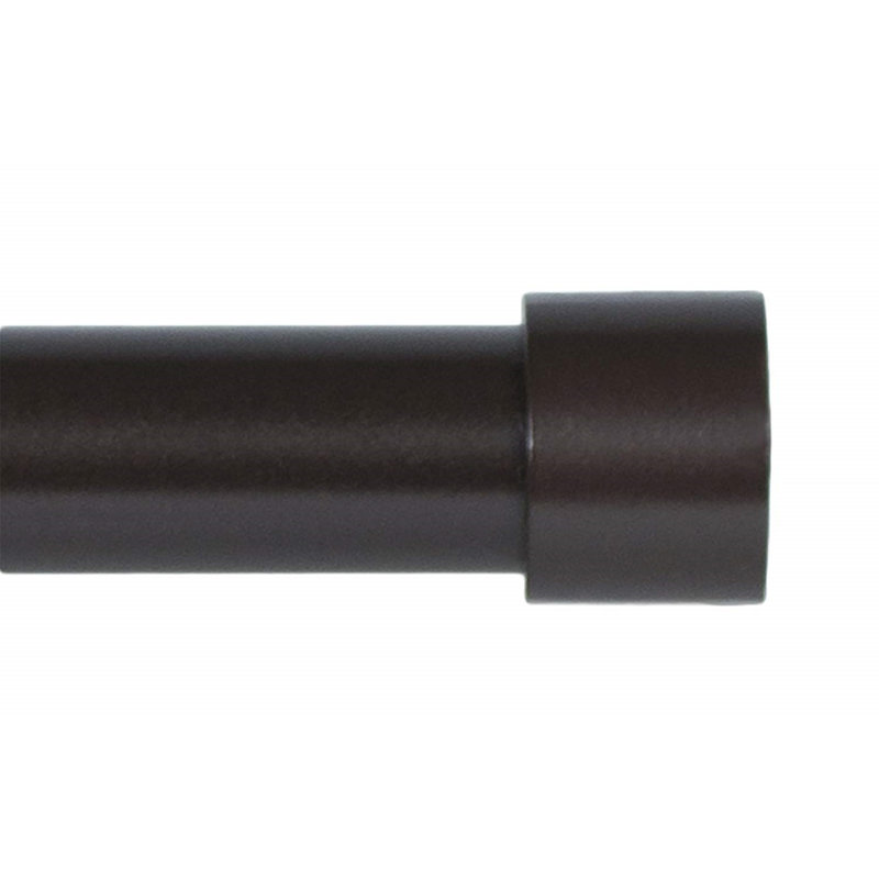 Tringle à rideaux simple réglable de 28 à 48 po Liliya, H 1 po x l 84 po x P 1 po, Bronze