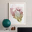 Floraison rose I, toile encadrée de qualité supérieure - prête à être accrochée-1953252280-1953252287