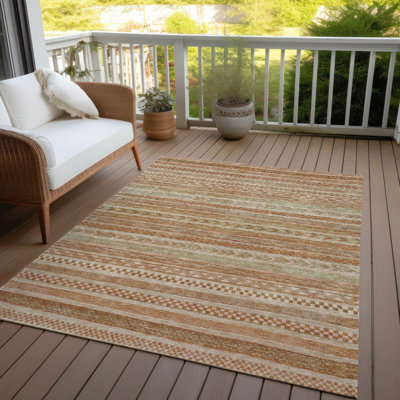 Tapis terre cuite intérieur / extérieur lavable à la machine Claudian ACN1625