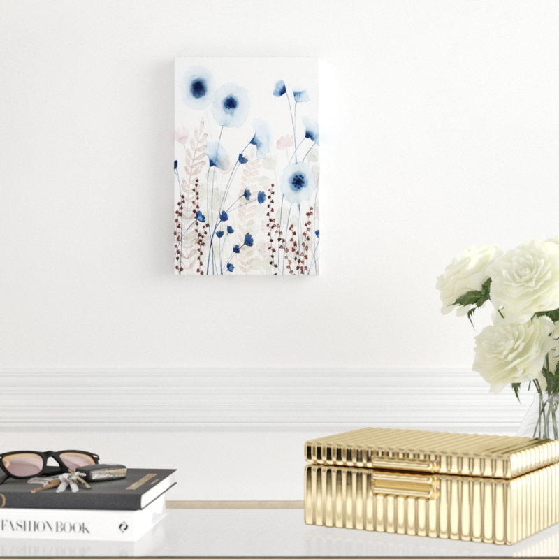 «Sweet Flower Field II» par Grace Popp, reproduction d'art sur toile tendue, H 12 po x l 8 po