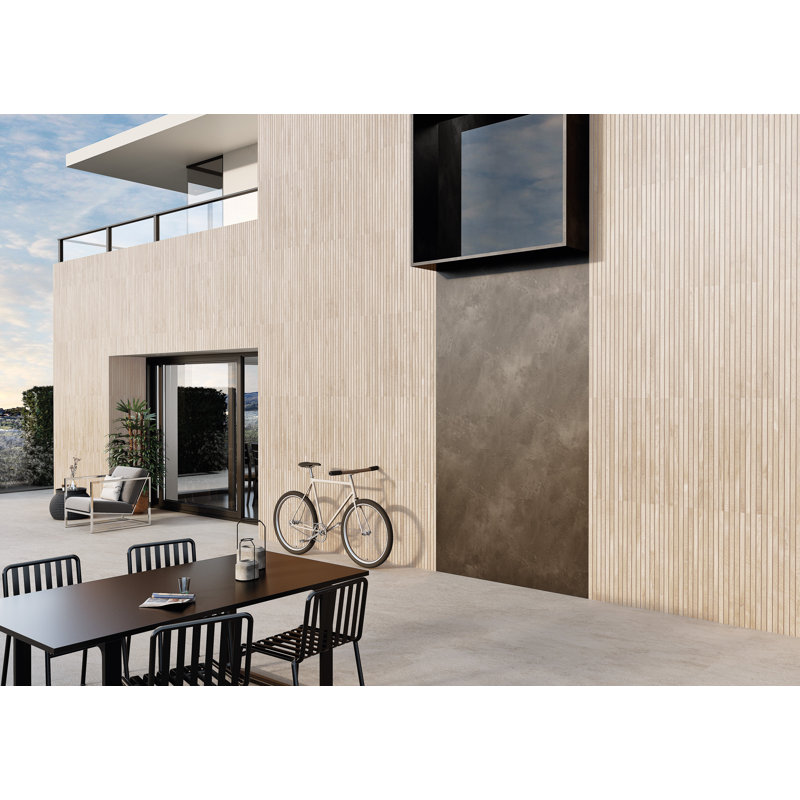 24" x 47" Porcelain Floor & Wall Tile, Bone