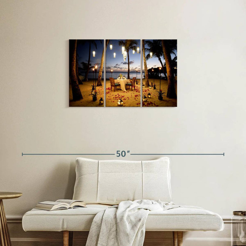 Gillard Romantic Beach Dinner, 20" H x 33" W