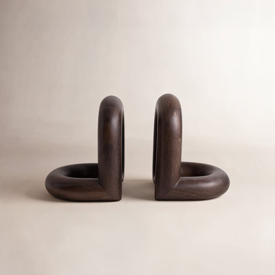Zeppelin Wood Loopy Bookends