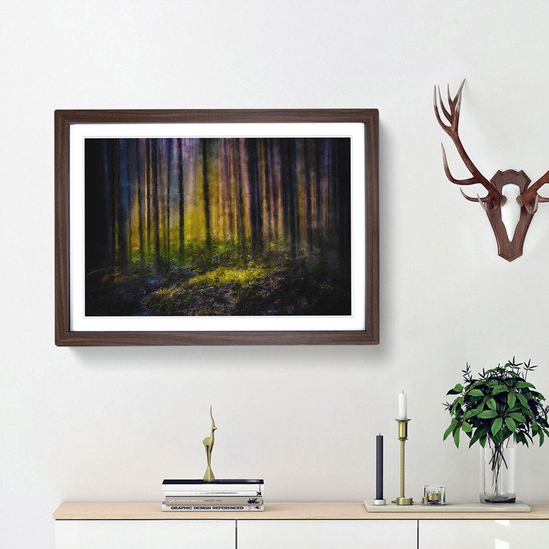 Forest Dreams - Picture Frame Graphic Art Print, 24cm H x 33cm W x 2cm D, Walnut Framed