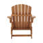 Chaise Adirondack pliante en bois surdimensionnée avec dossier et siège pré-assemblés