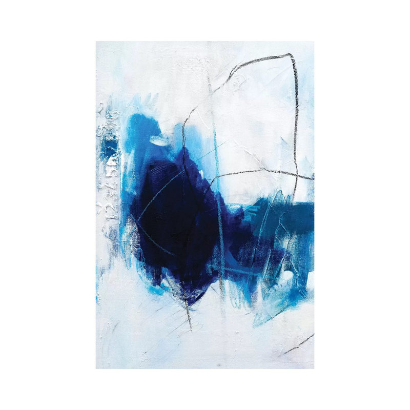 True Blue 1 Piece Wrapped Canvas Painting, 20.32 cm H x 30.48 cm W