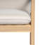 Ensemble de conversation d'extérieur en bois avec 2 chaises de club de patio contemporaines avec coussins d'eau et conception de 2 lattes de style pour le jardin