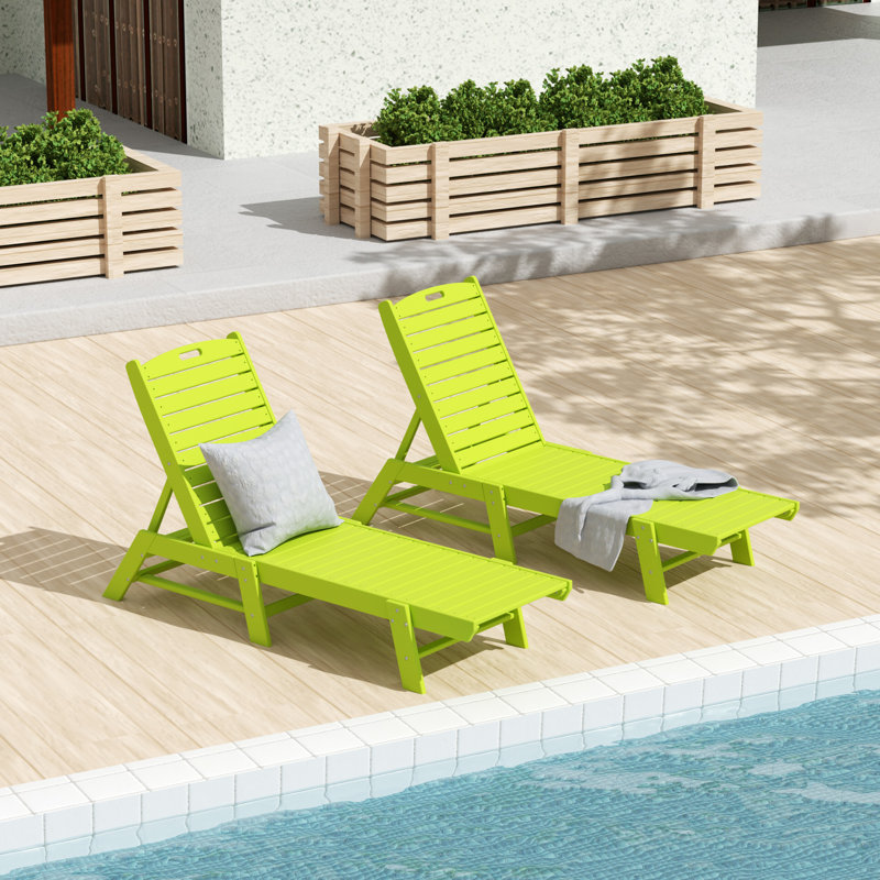 Chaise longue inclinable 78,2 po Laguna, Lime