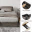 Lift Up Storage Platform Bed Frame with Large Storage Space-16205108-16205110