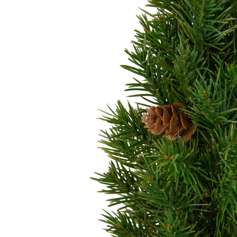 Mini sapin de Noël artificiel 16,5 "avec pommes de pin - non éclairé