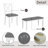 Caden Modern 6-Piece Wood Dining Table Set with Bench-900181477-900181479-900181472