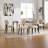 Wooden Dining Chairs Set Of 2, Fabric Upholstered Dining Room Chair Kitchen Chairs