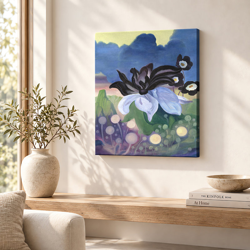Art mural sur toile Twilight, H 14 po x l 11 po, Toile tendue avec châssis