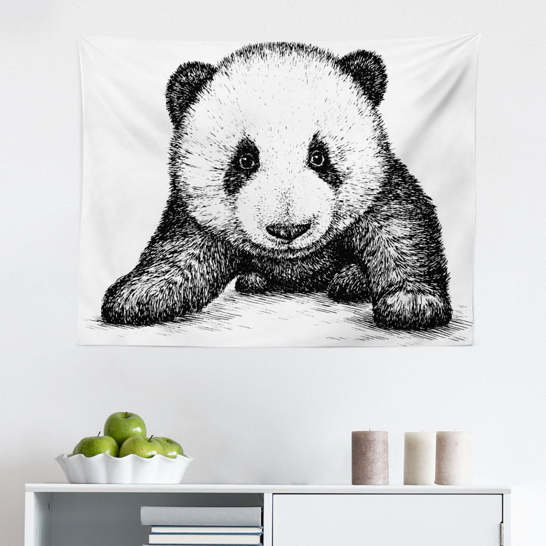 Wandteppich Panda