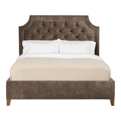 Audrey/Asher Upholstered Maple Standard Bed