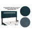 Structure de lit tapissier en velours vert