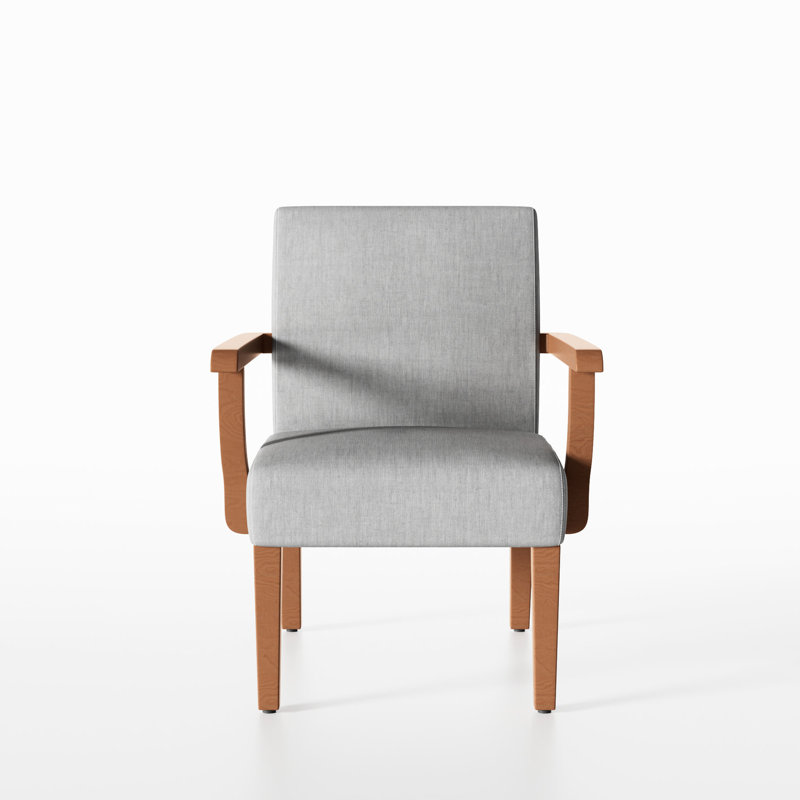 Fauteuil d'appoint confortable en tissu avec table d'appoint - 18,76 po Profondeur de la structure en bois franc, réduction de la fatigue stable au bureau