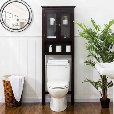 Aidie 24.8 W x 76.8 H x 7.87 D Over-the-Toilet Storage Latitude Run Finish: Brown