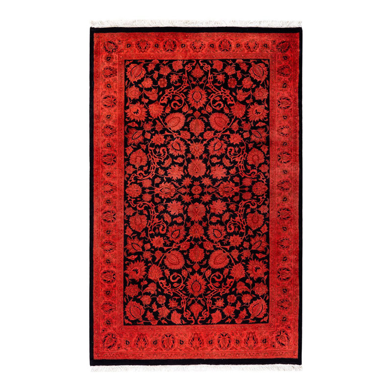 Fine Vibrance One-of-a-Kind 3' 2" X 5' 1" Hand Knotted Area Rug