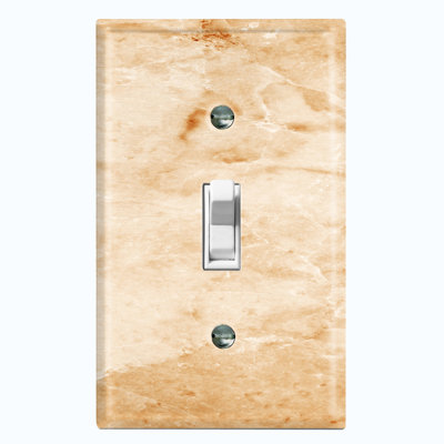 Patterned 1 - Gang Toggle Light Switch Standard Wall Plate